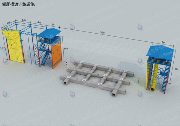攀爬橫渡加心理行為訓練設(shè)施